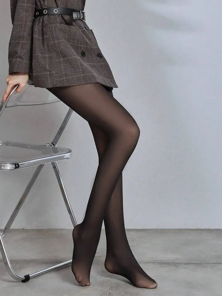 Meia-Calça Térmica Feminina Preta | Inverno Quentinho com Estilo e Conforto