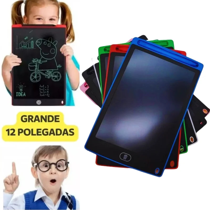 Tablet Mágico Infantil 12” – Lousa Digital Educativa e Divertida!