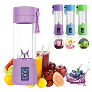 Mini Liquidificador Portátil USB Recarregável – 6 Lâminas Super Potentes