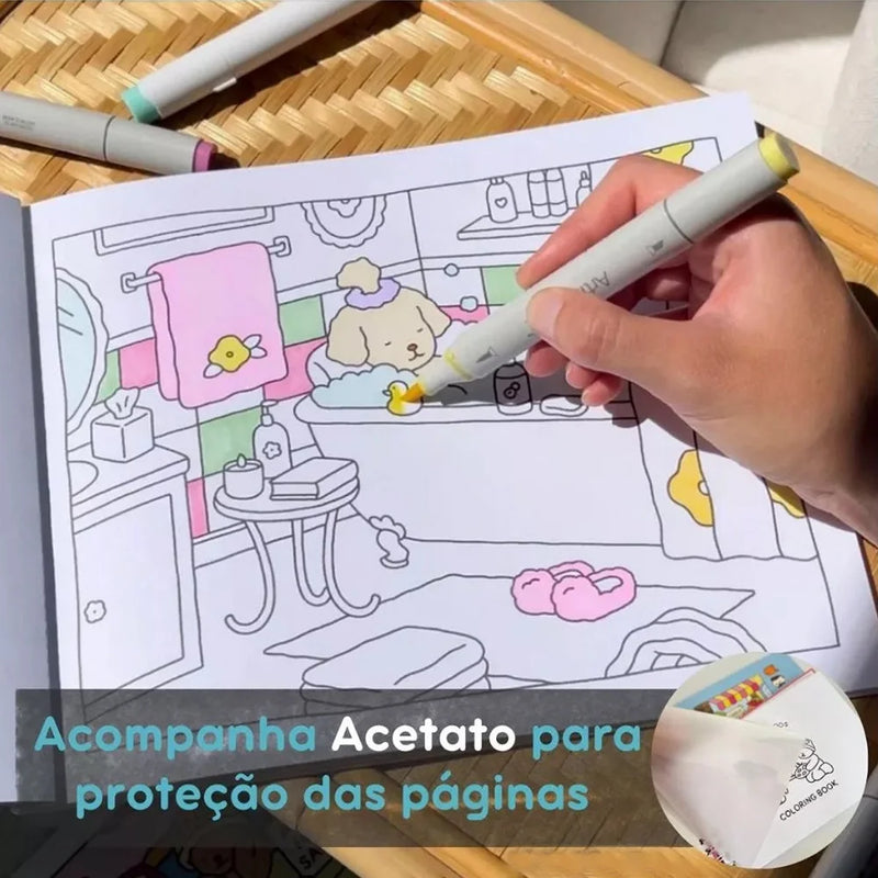 Bob Goods🎨 Livro de Colorir e Pintar – Edição Oficial em Capa Dura Holográfica | Para Todas as Idades