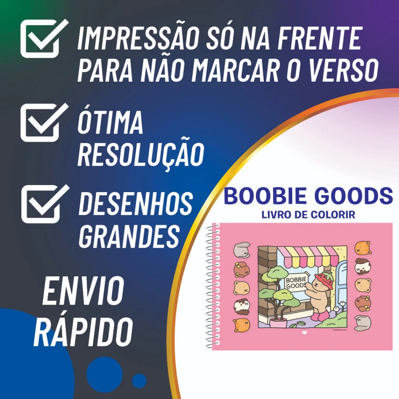 Bob Goods🎨 Livro de Colorir e Pintar – Edição Oficial em Capa Dura Holográfica | Para Todas as Idades
