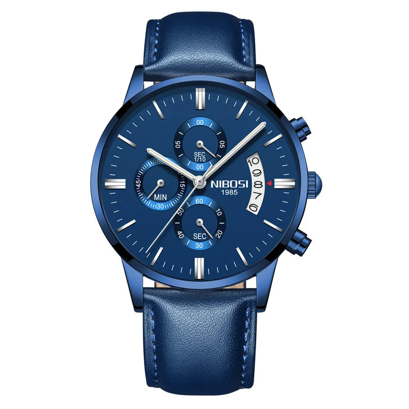 Relógio Masculino NIBOSI 2309Z – Original de Luxo – Aço Inoxidável