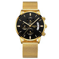 Relógio Masculino NIBOSI 2309Z – Original de Luxo – Aço Inoxidável