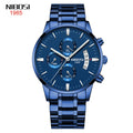 Relógio Masculino NIBOSI 2309Z – Original de Luxo – Aço Inoxidável