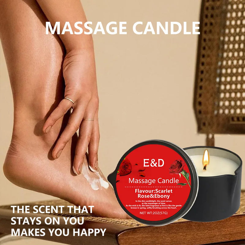 Vela de Massagem 2 em 1 – Aromaterapia e Hidratação com Óleos Naturais