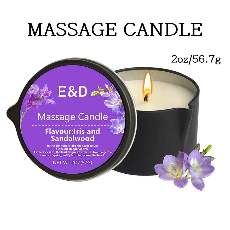 Vela de Massagem 2 em 1 – Aromaterapia e Hidratação com Óleos Naturais
