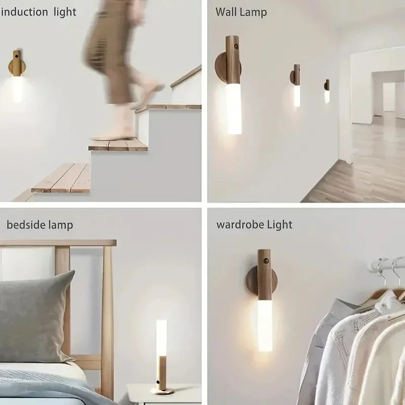 Luminária LED Noturna com Sensor de Movimento – Recarregável