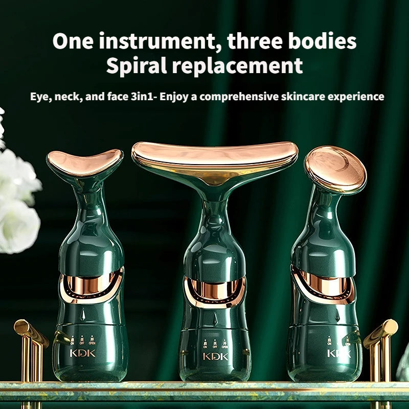 3 em 1 Massageador Rejuvenescedor Facial CAMMUO
