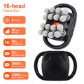 Massageador de Corpo 16 Cabeças – Pistola de Massagem por Vibração de Alta Frequência para Costas, Pescoço, Ombros e Músculos