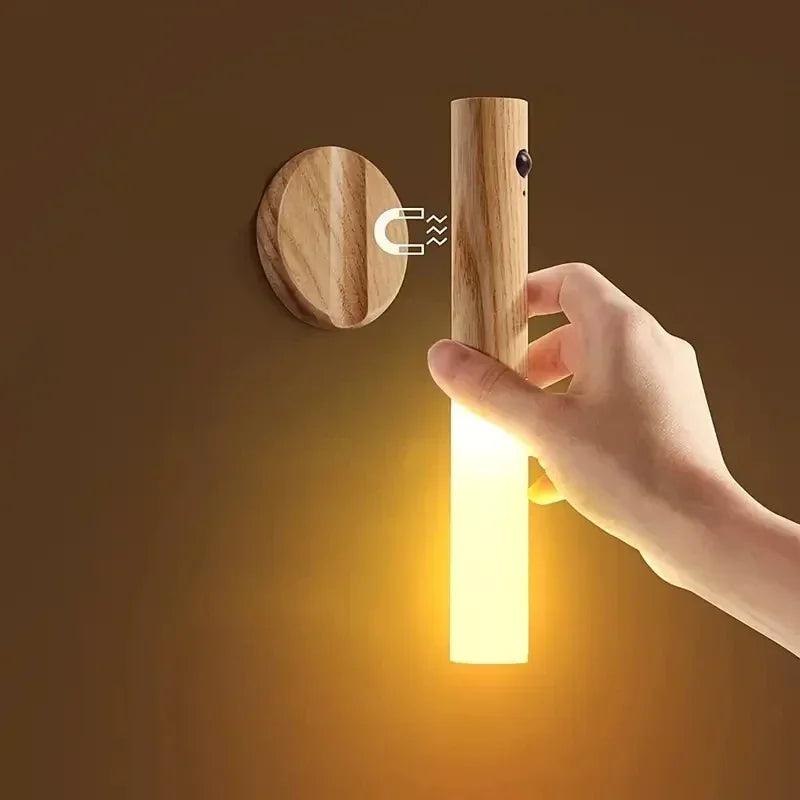 Luminária LED Noturna com Sensor de Movimento – Recarregável