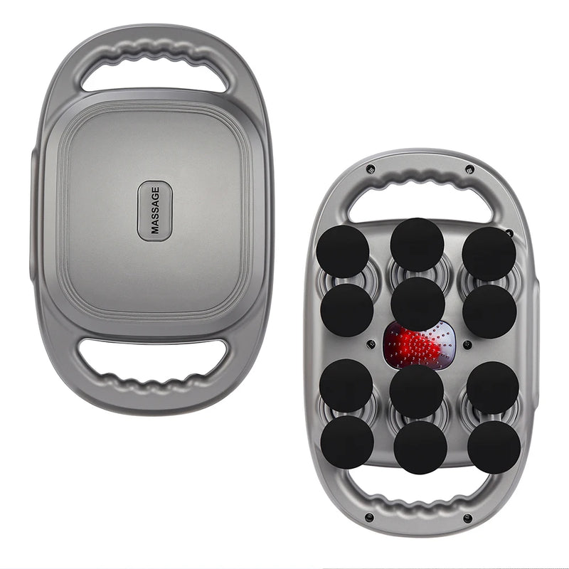 Massageador de Corpo 16 Cabeças – Pistola de Massagem por Vibração de Alta Frequência para Costas, Pescoço, Ombros e Músculos